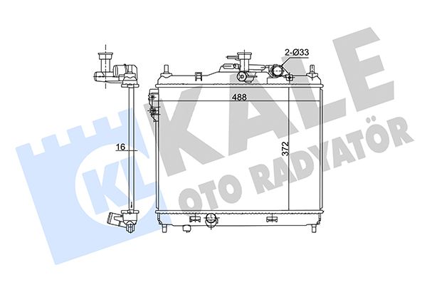 362710 KALE OTO RADYATÖR Радиатор, охлаждение двигателя