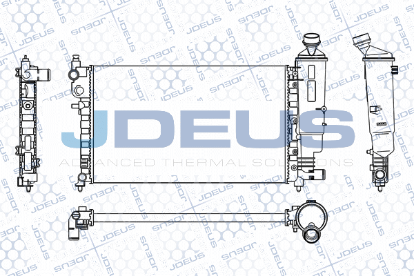 M0210290 JDEUS Радиатор, охлаждение двигателя