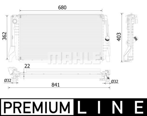 WG2183276 WILMINK GROUP Радиатор, охлаждение двигателя