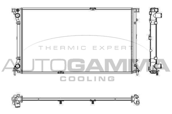 103351 AUTOGAMMA Радиатор, охлаждение двигателя