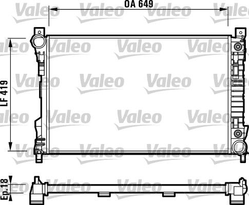 732740 VALEO Радиатор, охлаждение двигателя