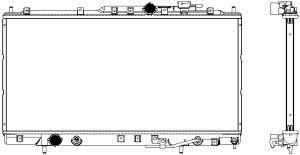 33211030 SAKURA Automotive Радиатор, охлаждение двигателя