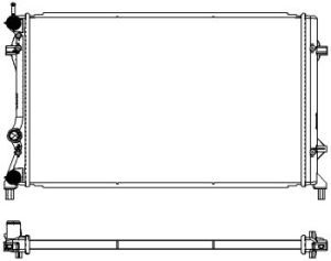 34711003 SAKURA Automotive Радиатор, охлаждение двигателя