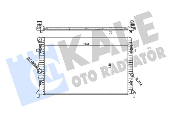 357265 KALE OTO RADYATÖR Радиатор, охлаждение двигателя