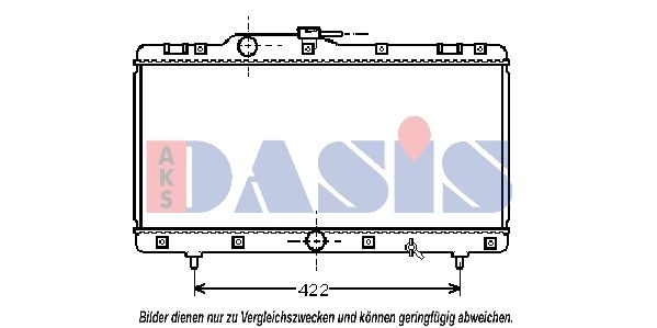 210600N AKS DASIS Радиатор, охлаждение двигателя