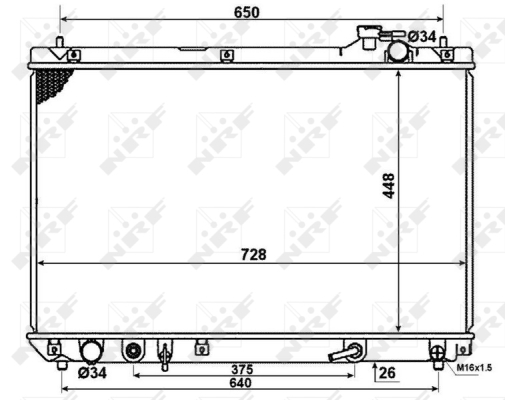 WG1723333 WILMINK GROUP Радиатор, охлаждение двигателя