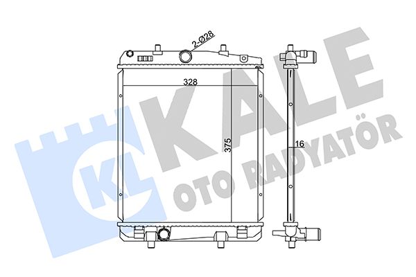 364600 KALE OTO RADYATÖR Радиатор, охлаждение двигателя