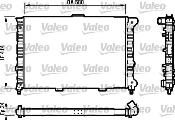 732012 VALEO Радиатор, охлаждение двигателя