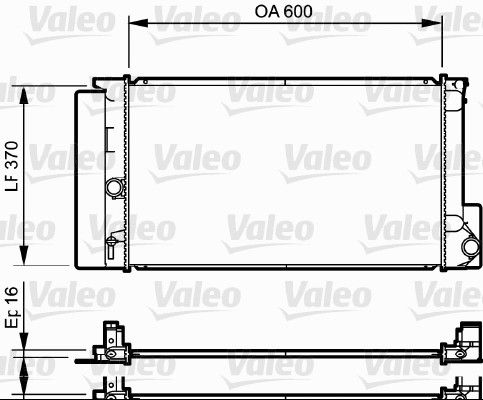 735250 VALEO Радиатор, охлаждение двигателя