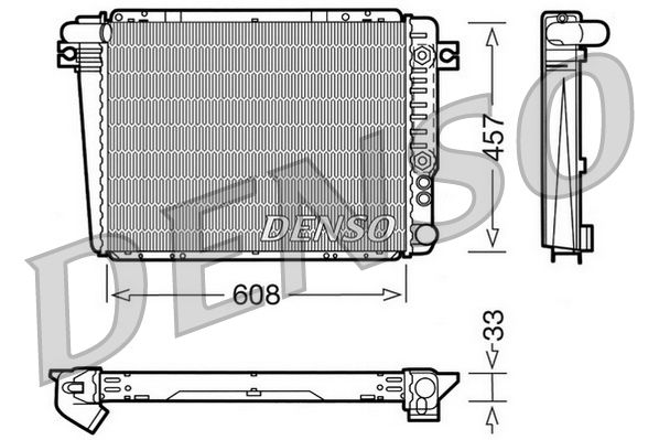 DRM05071 DENSO Радиатор, охлаждение двигателя