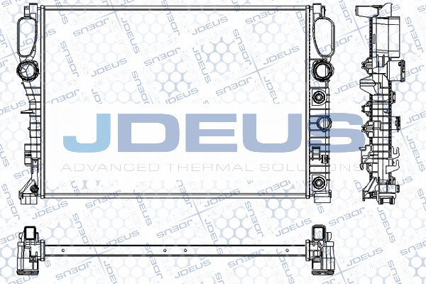 RA0170730 JDEUS Радиатор, охлаждение двигателя