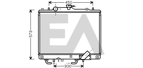 31R51071 EACLIMA Радиатор, охлаждение двигателя