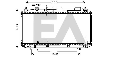 31R71151 EACLIMA Радиатор, охлаждение двигателя