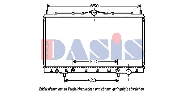 140058N AKS DASIS Радиатор, охлаждение двигателя