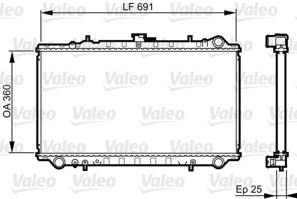 731674 VALEO Радиатор, охлаждение двигателя