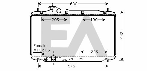 31R26062 EACLIMA Радиатор, охлаждение двигателя