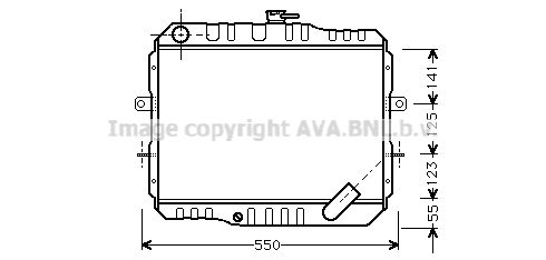 MT2061 AVA QUALITY COOLING Радиатор, охлаждение двигателя