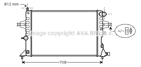 OLA2296 AVA QUALITY COOLING Радиатор, охлаждение двигателя