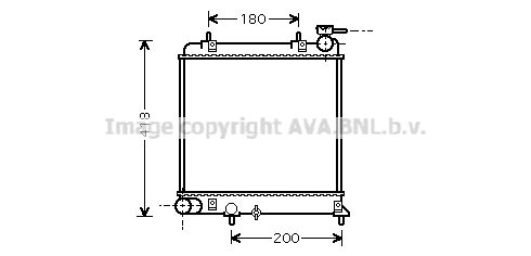 HYA2085 AVA QUALITY COOLING Радиатор, охлаждение двигателя