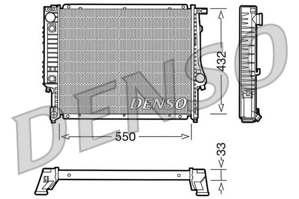 DRM05020 DENSO Радиатор, охлаждение двигателя