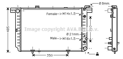 MS2340 PRASCO Радиатор, охлаждение двигателя