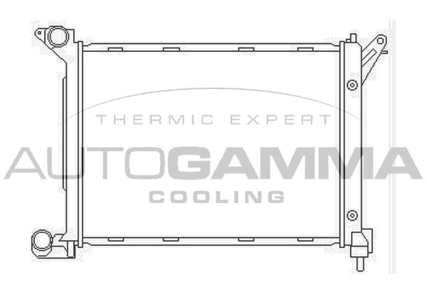 103671 AUTOGAMMA Радиатор, охлаждение двигателя