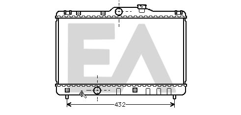 31R71061 EACLIMA Радиатор, охлаждение двигателя