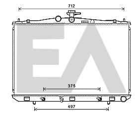 31R71275 EACLIMA Радиатор, охлаждение двигателя