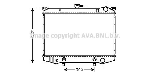 DN2076 AVA QUALITY COOLING Радиатор, охлаждение двигателя