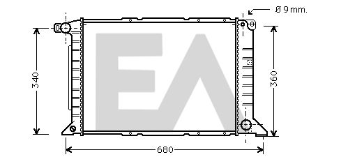 31R22072 EACLIMA Радиатор, охлаждение двигателя