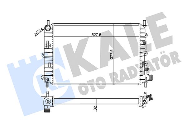 103400 KALE OTO RADYATÖR Радиатор, охлаждение двигателя
