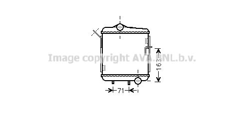 AI2311 AVA QUALITY COOLING Радиатор, охлаждение двигателя