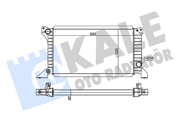 103100 KALE OTO RADYATÖR Радиатор, охлаждение двигателя