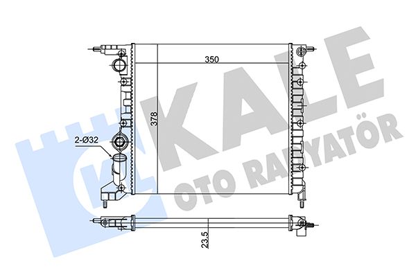 146700 KALE OTO RADYATÖR Радиатор, охлаждение двигателя
