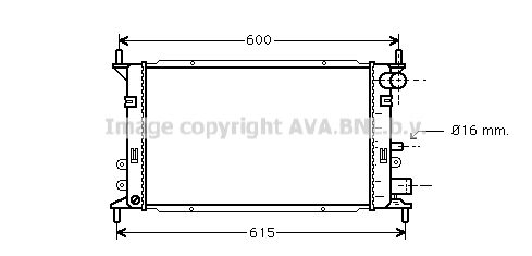 FD2148 AVA QUALITY COOLING Радиатор, охлаждение двигателя