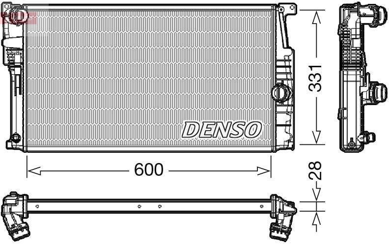 DRM05014 DENSO Радиатор, охлаждение двигателя