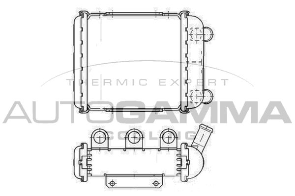107006 AUTOGAMMA Радиатор, охлаждение двигателя