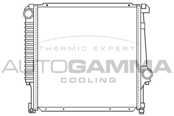 100099 AUTOGAMMA Радиатор, охлаждение двигателя