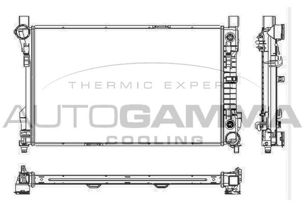 102918 AUTOGAMMA Радиатор, охлаждение двигателя