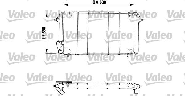 730047 VALEO Радиатор, охлаждение двигателя