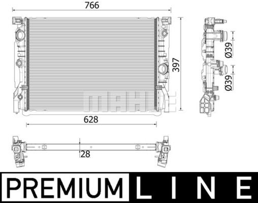 WG2183161 WILMINK GROUP Радиатор, охлаждение двигателя