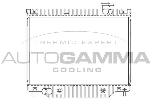 104422 AUTOGAMMA Радиатор, охлаждение двигателя