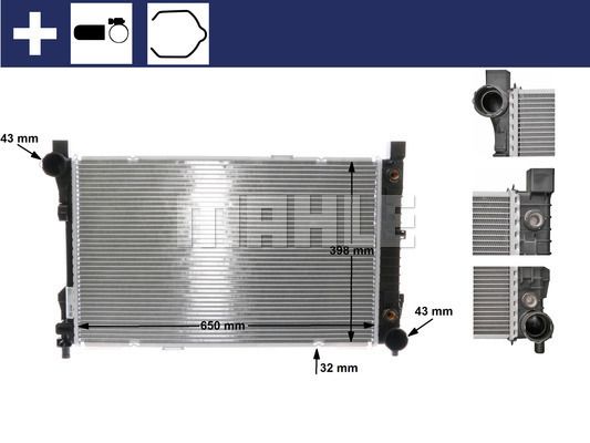 CR387000S MAHLE Радиатор, охлаждение двигателя