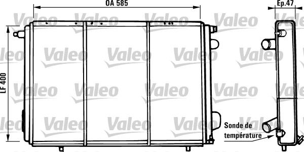 730973 VALEO Радиатор, охлаждение двигателя