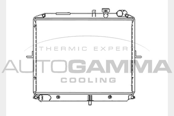104032 AUTOGAMMA Радиатор, охлаждение двигателя