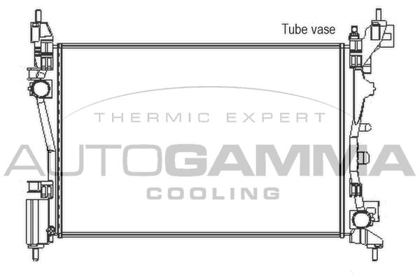 105439 AUTOGAMMA Радиатор, охлаждение двигателя