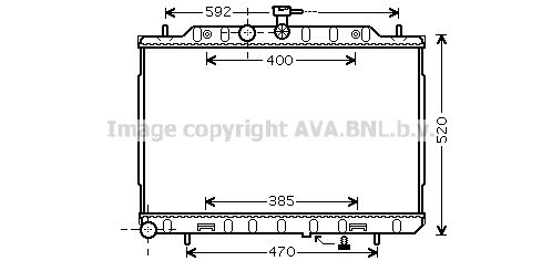 DN2293 AVA QUALITY COOLING Радиатор, охлаждение двигателя