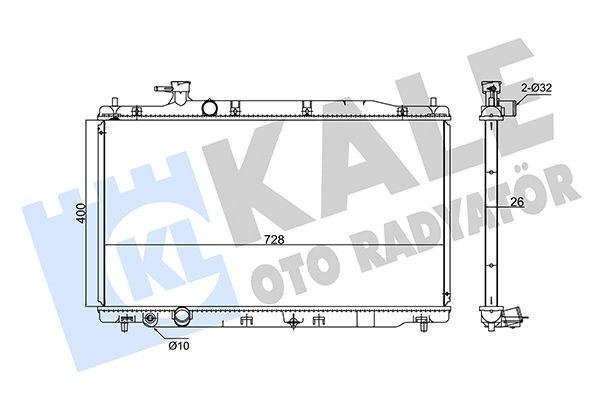 347720 KALE OTO RADYATÖR Радиатор, охлаждение двигателя