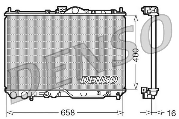 DRM45011 DENSO Радиатор, охлаждение двигателя