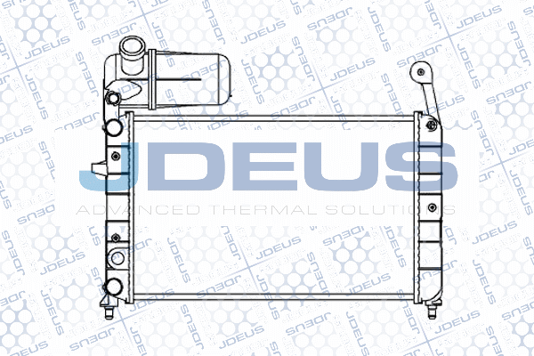 M0110220 JDEUS Радиатор, охлаждение двигателя
